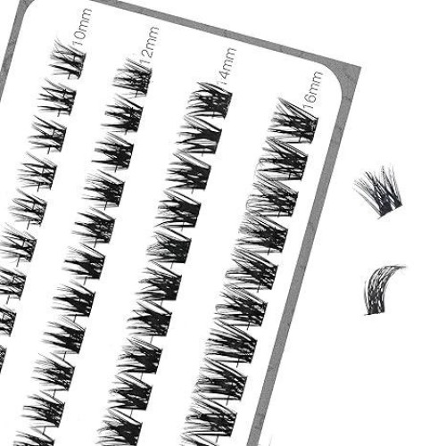 Segmented set of false eyelashes for customizable looks